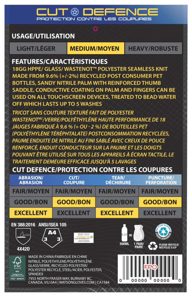 Watson 379 Stealth Phoenix Cut Resistant Work Gloves