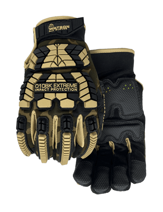 Watson 010BK Extreme Camo Impact Protection Work Gloves