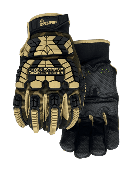 Watson 010BK Extreme Camo Impact Protection Work Gloves