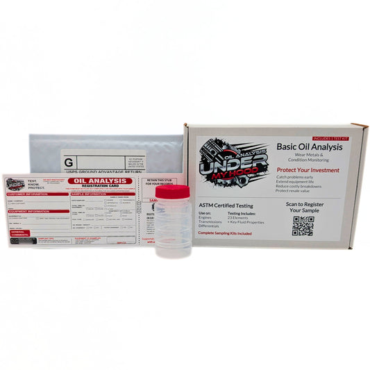 Basic Oil Analysis Test Kit w/ Return Postage
