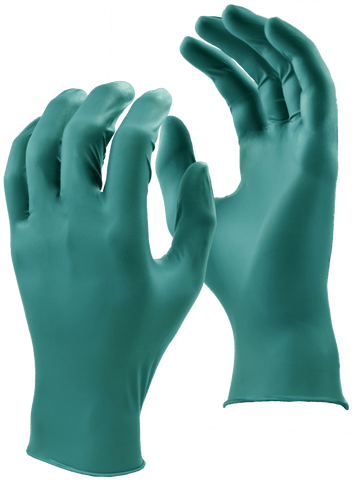 Green Monkey 4.6 mil Nitrile Disposable Gloves - Single Box of 100